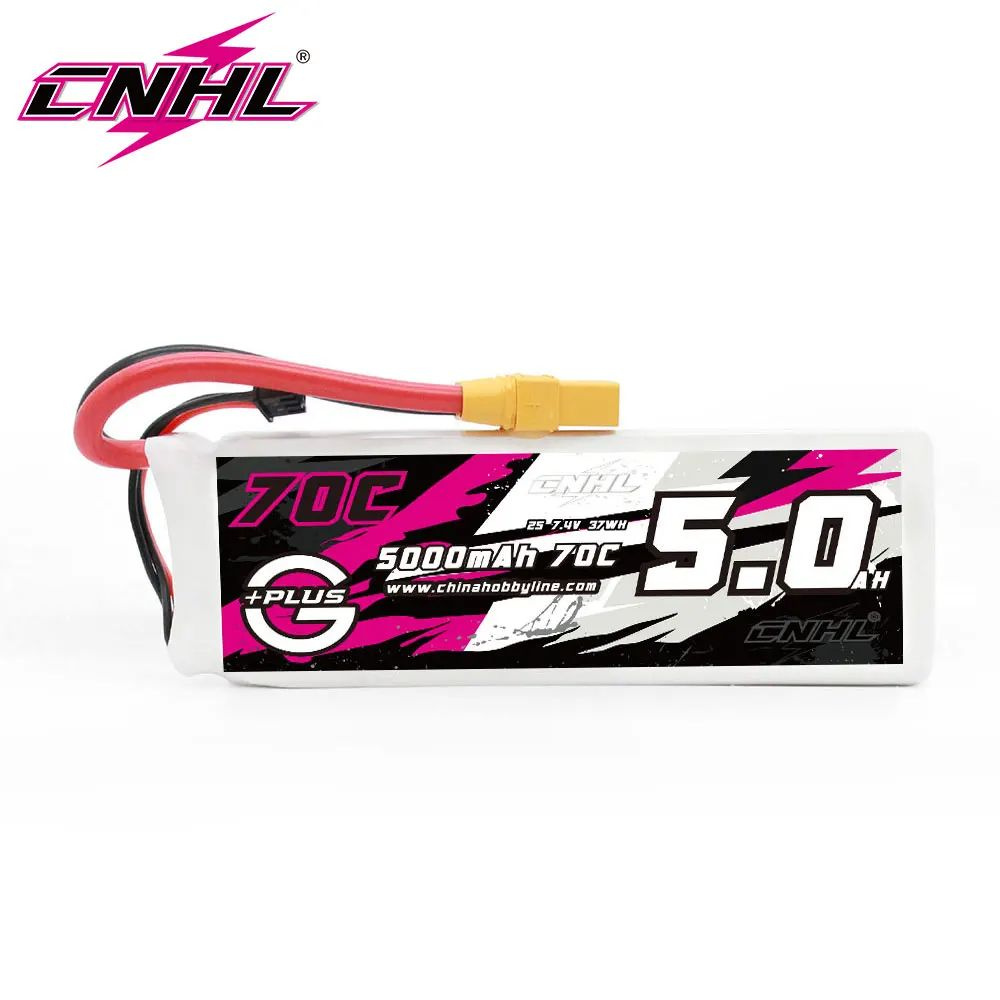 CNHL 2S 7,4 В Lipo аккумулятор 5000 мАч 70C со штекером XT90 #1