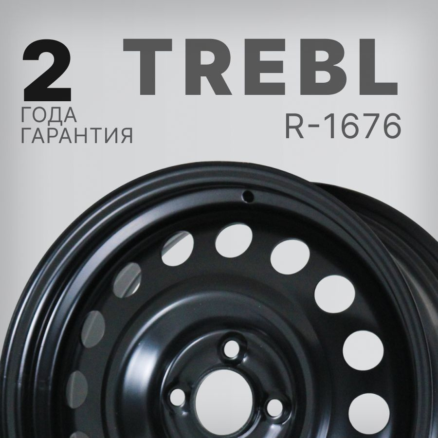 Trebl R-1676 Колесный диск Штампованный 16x6.5" PCD4х100 ET37 D60.1 #1