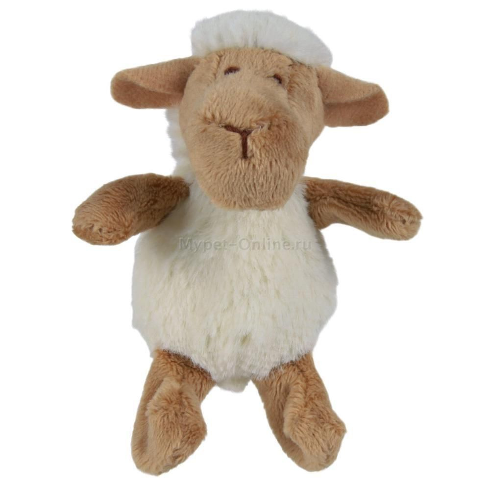 Игрушка для кошек Trixie Sheep, размер 12см., белый / бежевый #1