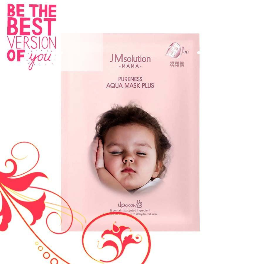 Jmsolution Маска тканевая для лица гипоаллергенная увлажняющая / Mama Pureness Aqua Mask Plus, 30 мл #1