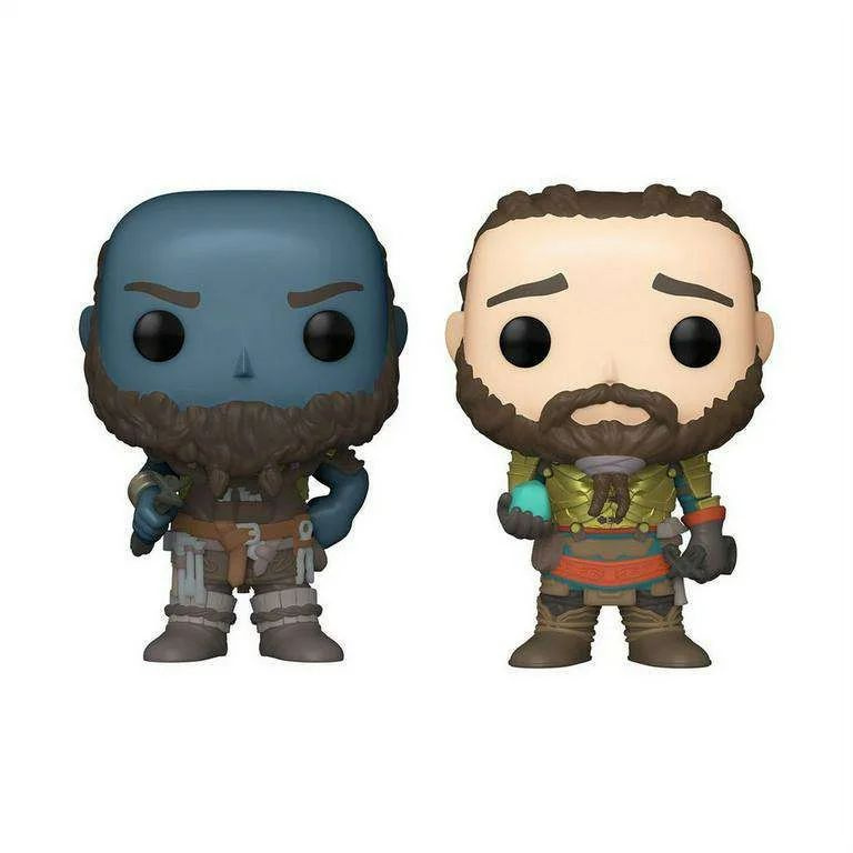 Фигурка Funko Pop! God of War: Brok and Sindri 2-pack (Стикер GameStop (Фанко Поп Брок и Синдри из игры #1