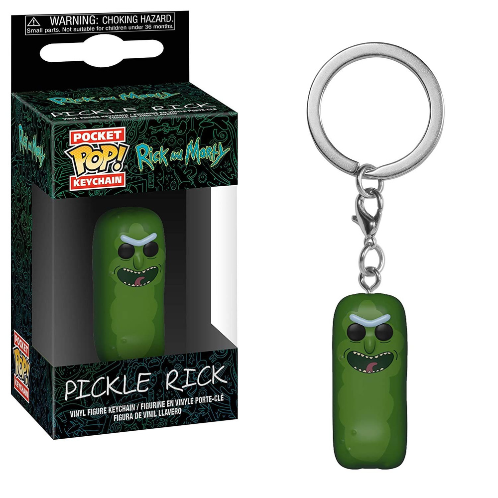 Брелок Огурчик Рик Pickle rick из сериала Рик и Морти купить на OZON по ...