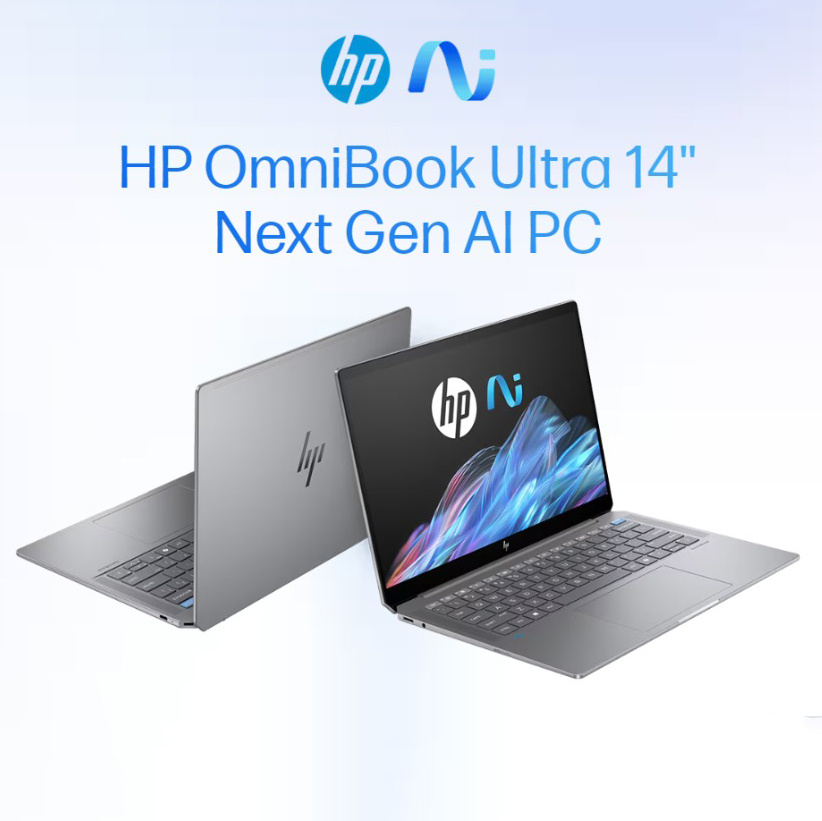 Ноутбук HP, 14, omnibook, AMD Ryzen AI 9 365, 16 ГБ, AMD Radeon