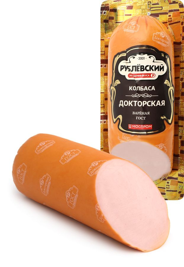 Колбаса вареная РУБЛЁВСКИЙ Докторская, 400г - 3 шт. #1