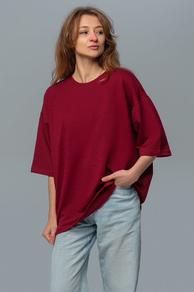 Футболка Магазин Толстовок - Oversize T-Shirt, 235гр. Футболка оверсайз, супер-плотная 1 шт #1