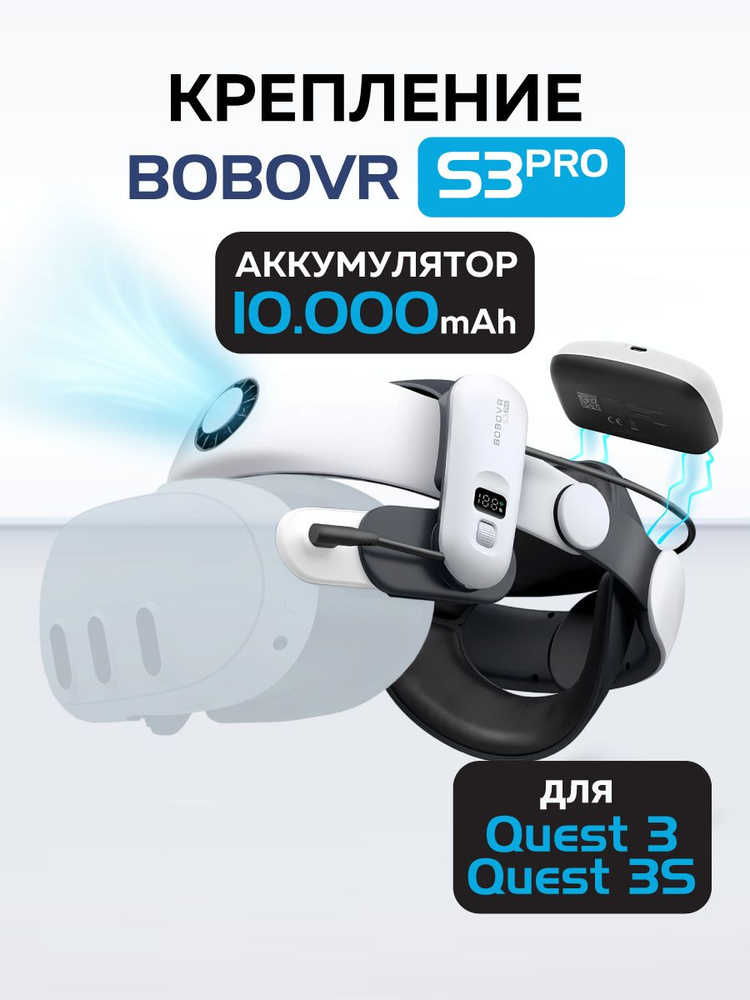 BoboVR S3 Pro крепление Oculus Quest 3 и 3S аксессуары с