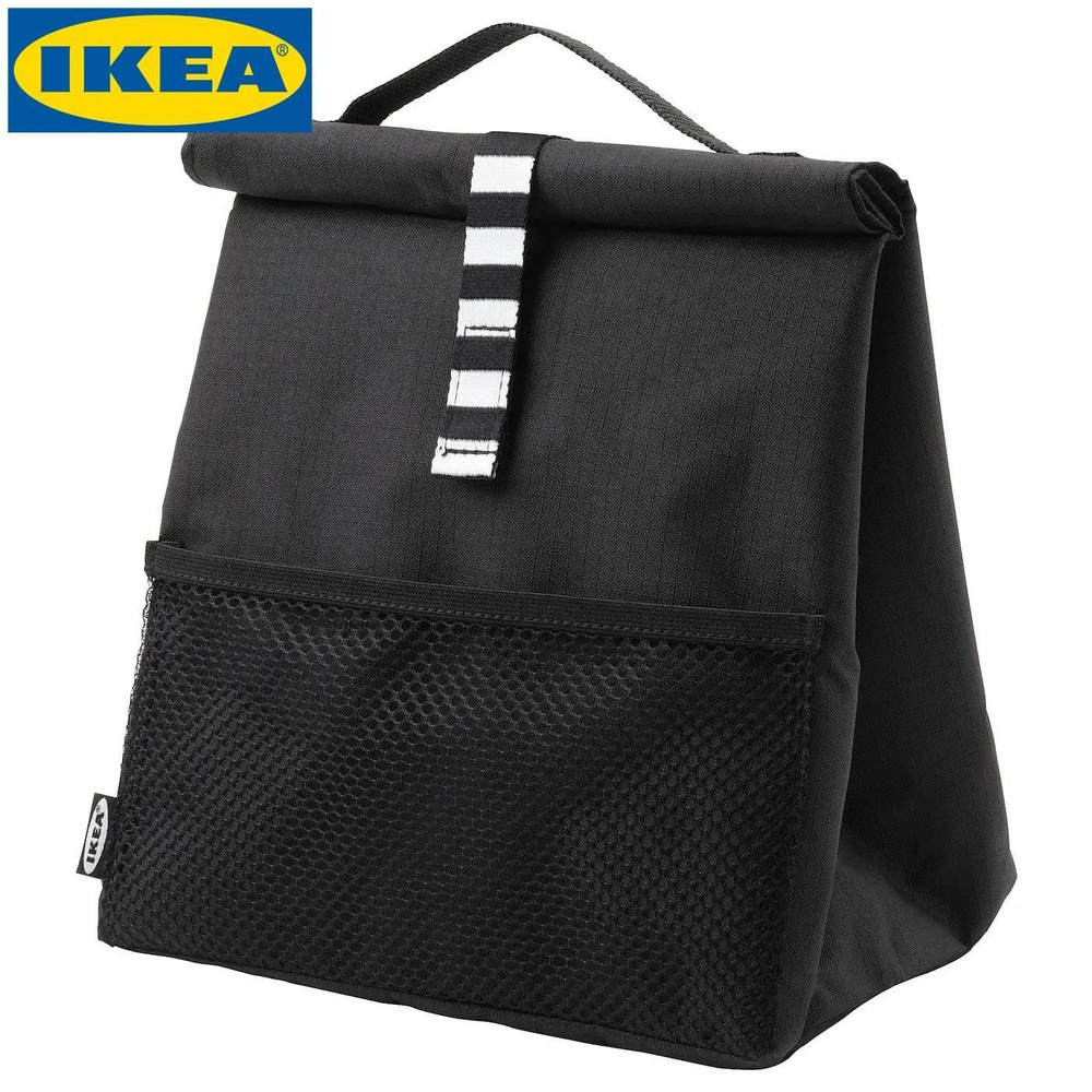 IKEA FRAMTUNG (ИКЕА ФРАМТУНГ) сумка для ланча черный, 22x17x35 cm ...