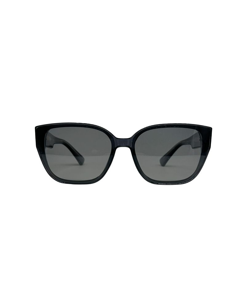Солнцезащитные очки кошачий глаз Optik U 9010 C5 женские черные с поляризацией и УФ-фильтром #1