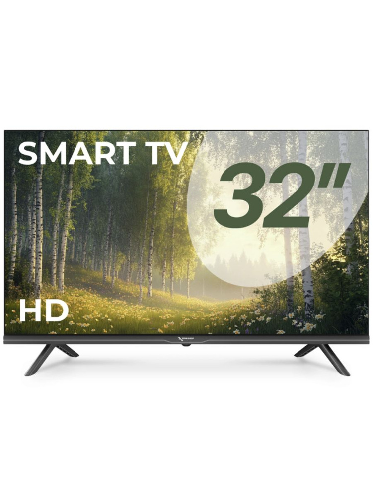 Триколор Телевизор H32HC4, Smart 32" HD, черный, черно-серый #1