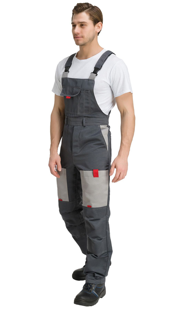 Полукомбинезон рабочий Мужской PENTALAB, размер 50 серый, рост 170-176 ...