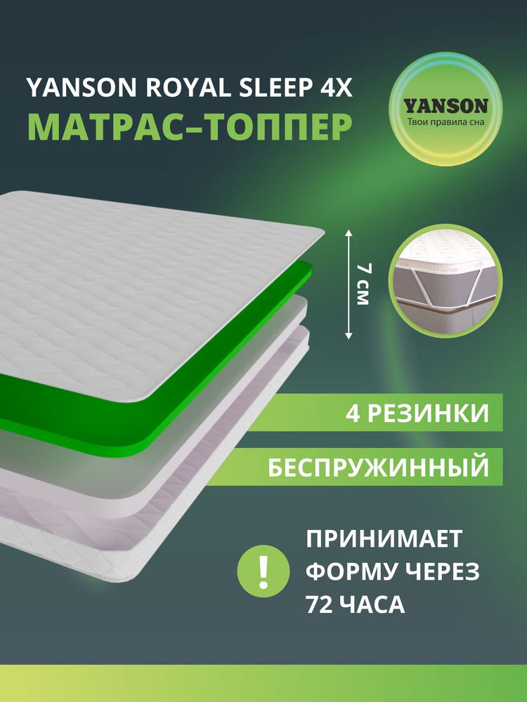 YANSON Твои правила сна Матрас, Беспружинный, 70х180 см #1