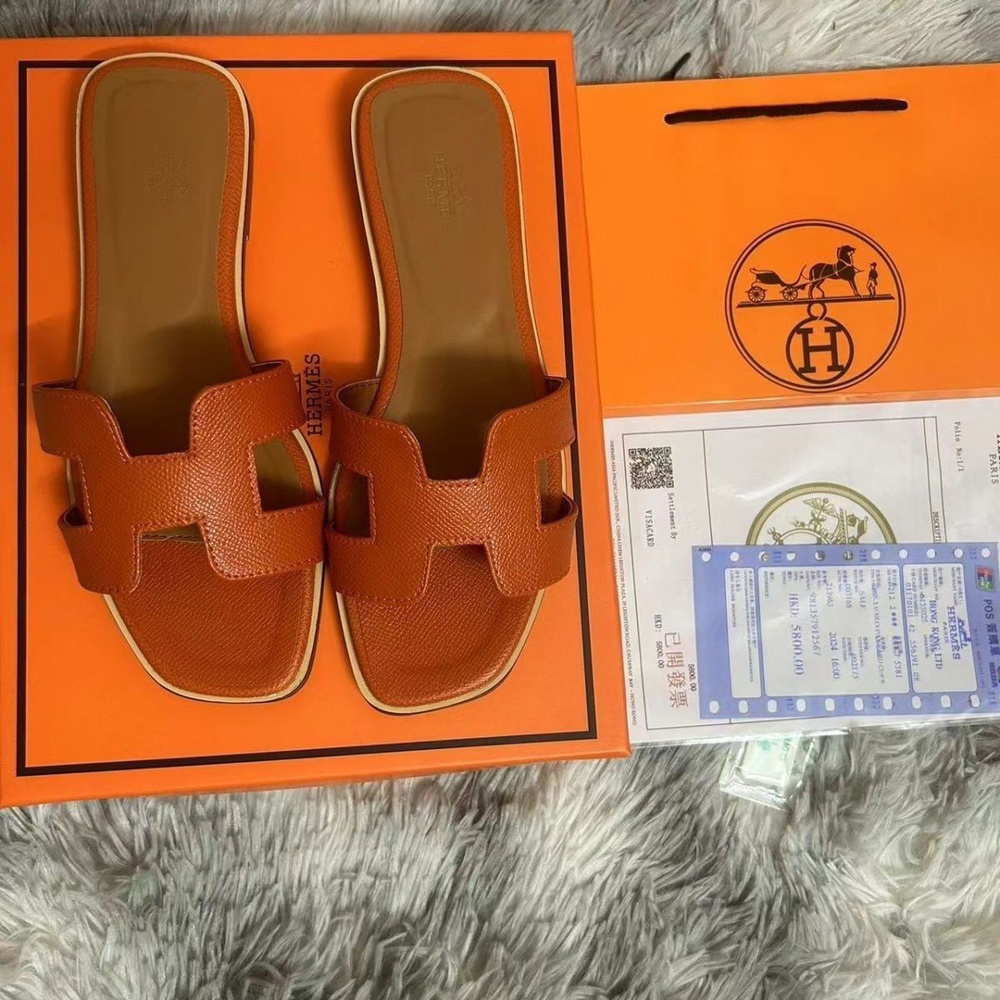 Тапочки Hermes #1