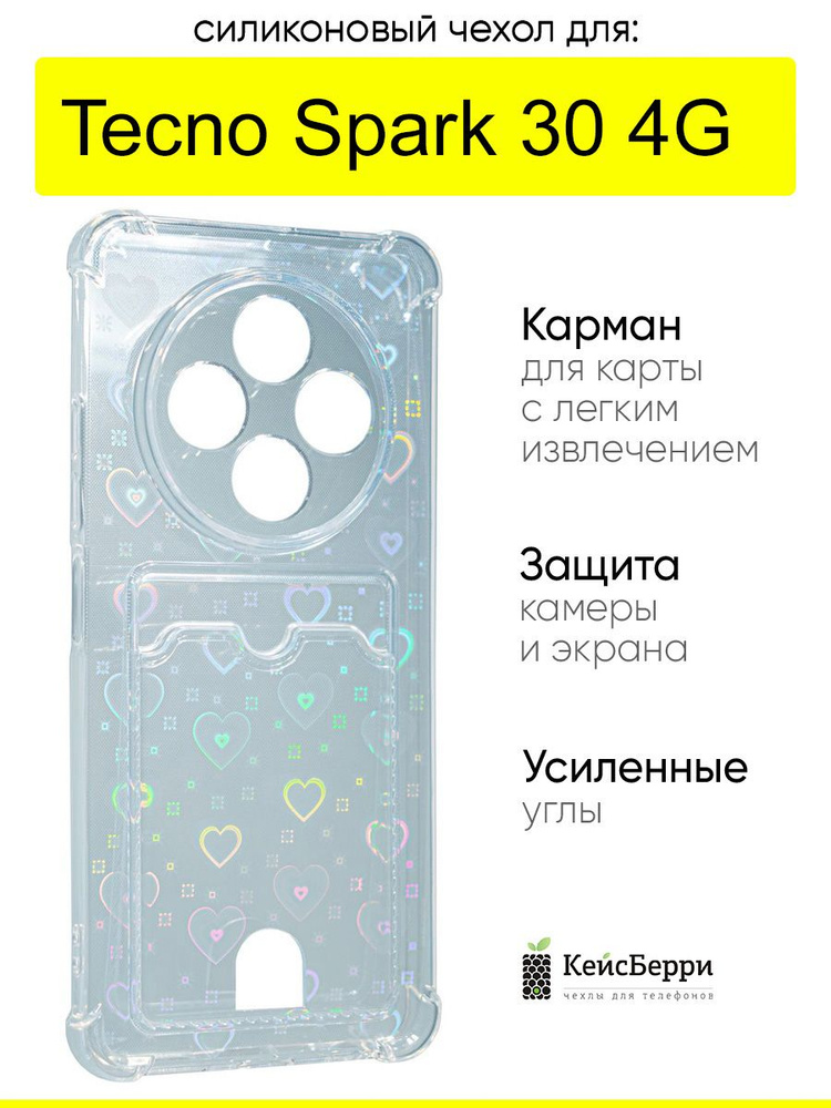Чехол для Tecno Spark 30 4G, серия Card Case #1
