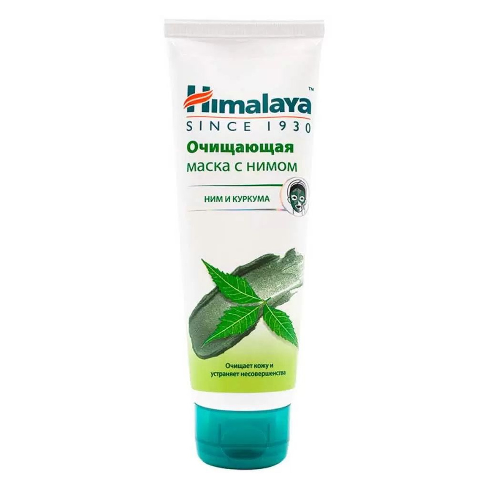 Маска для лица и шеи Himalaya очищающая с нимом, 75 мл #1