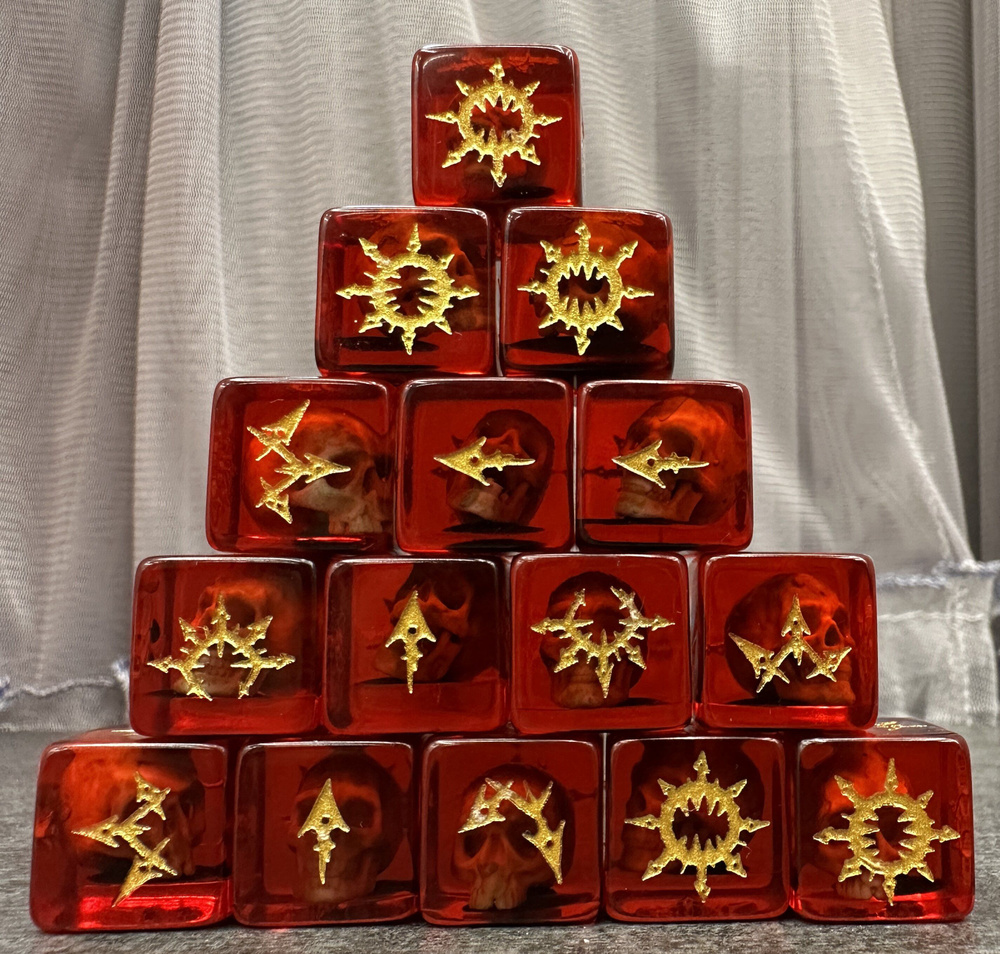 Кубики World Eaters Dice Set (2025) Warhammer 40000 купить на OZON