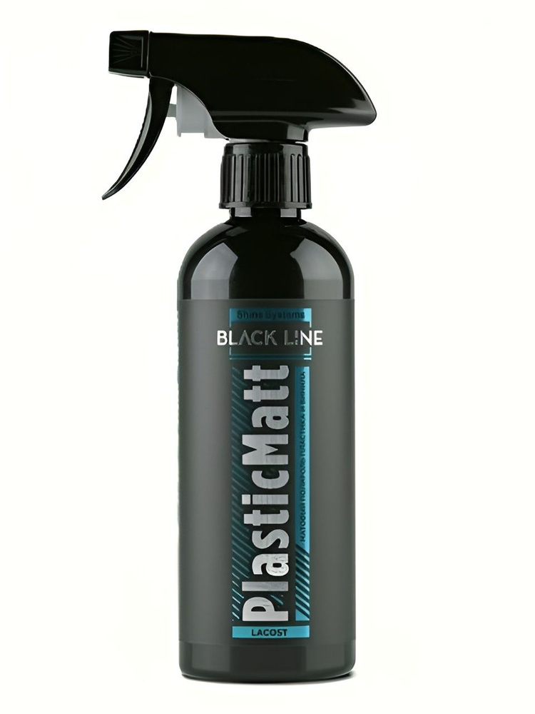 Полироль для пластика и винила салона матовый Shine Systems Black Line PlasticMatt Lacost, 400 мл SSBL965 #1