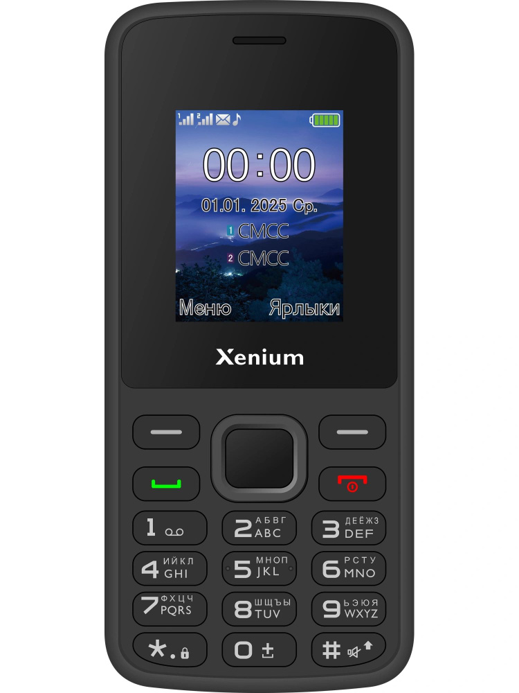 Сотовый телефон XENIUM X175, черный купить на OZON по низкой цене ...