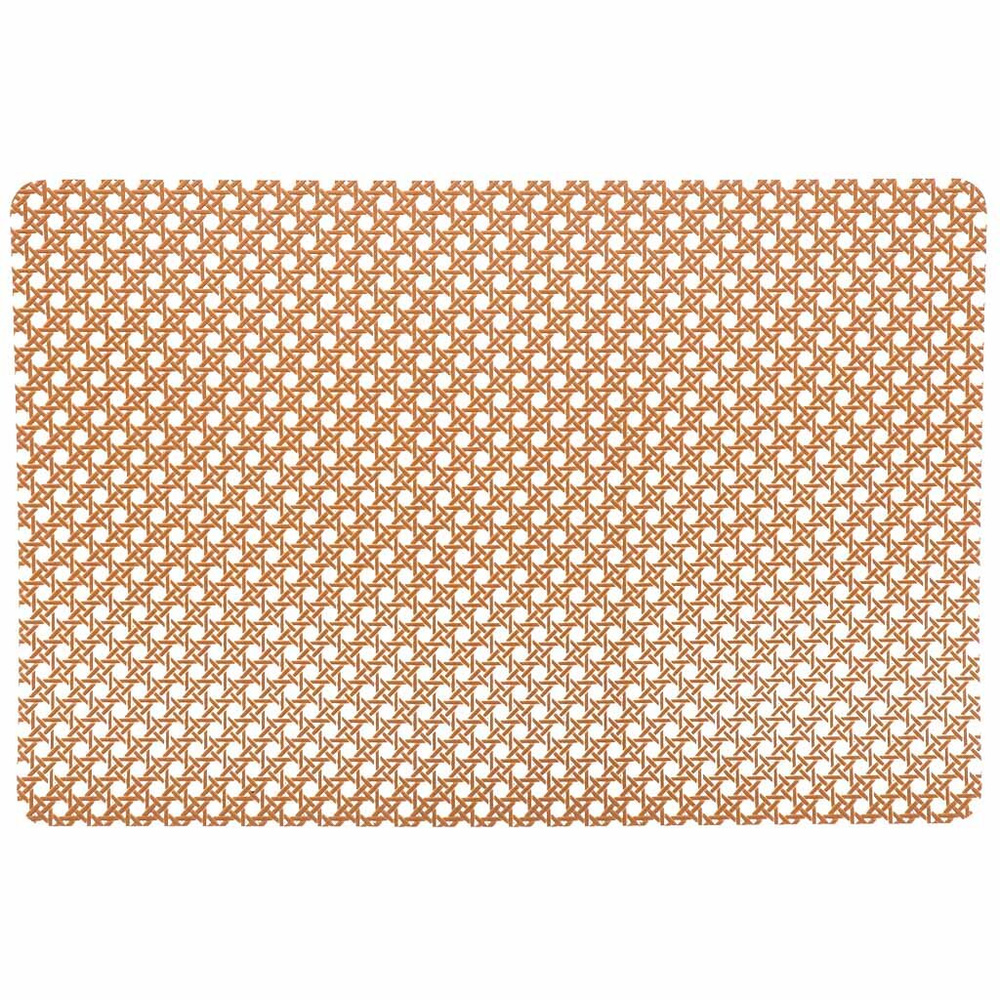 Салфетка полимерная декоративная 45x30 см коричневая прямоугольная Сеть Y4-9138 #1