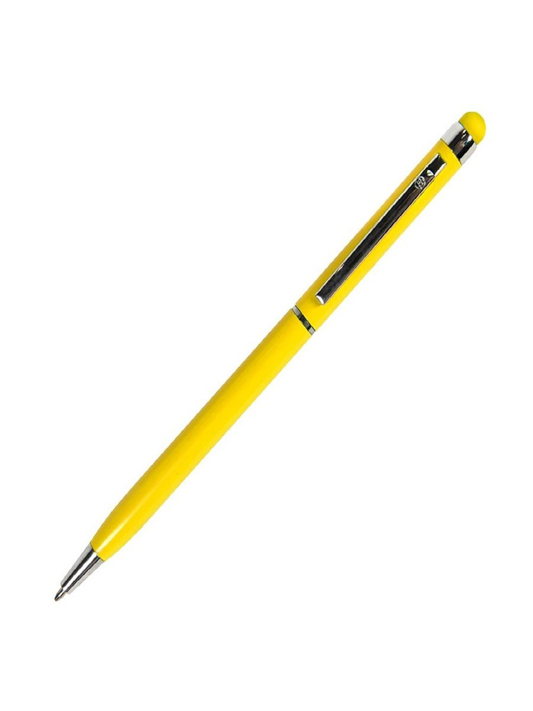 Ручка шариковая TOUCHWRITER со стилусом для сенсорных экранов, желтый/хром, металл #1