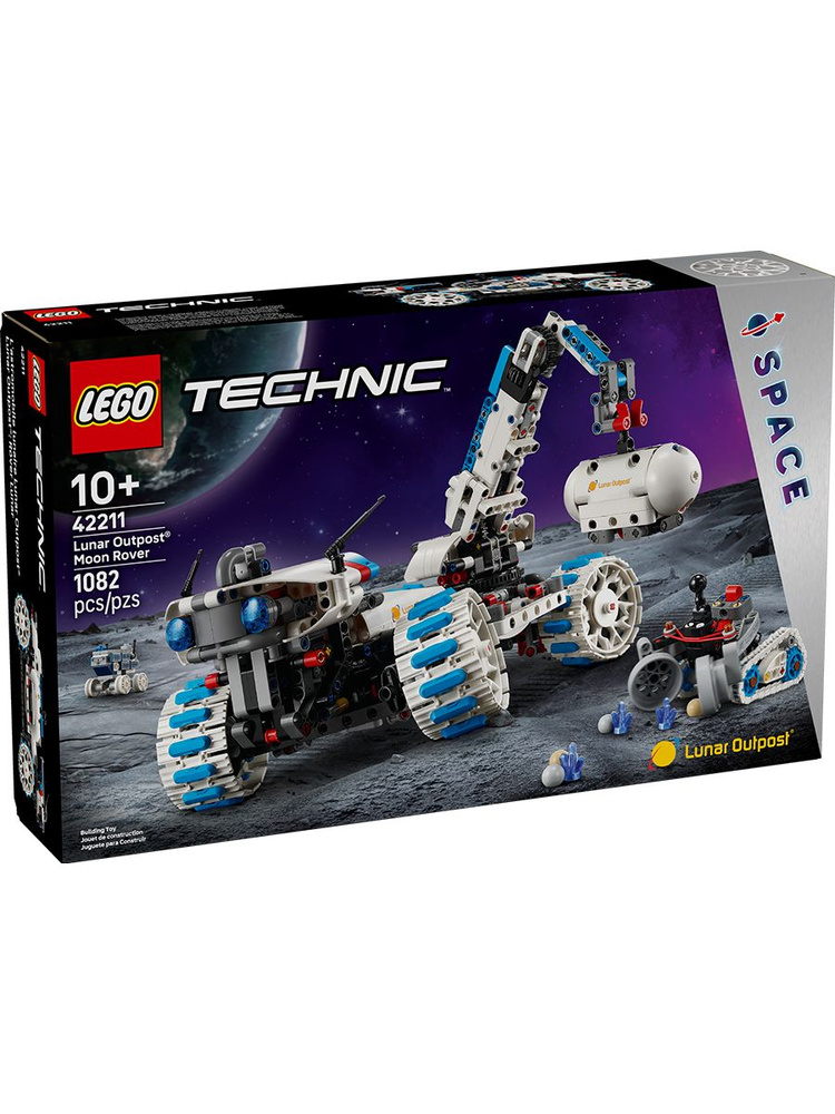 Конструктор LEGO TECHNIC Луноход «Lunar Outpost», 10 лет, 1082 деталей, 42211 #1