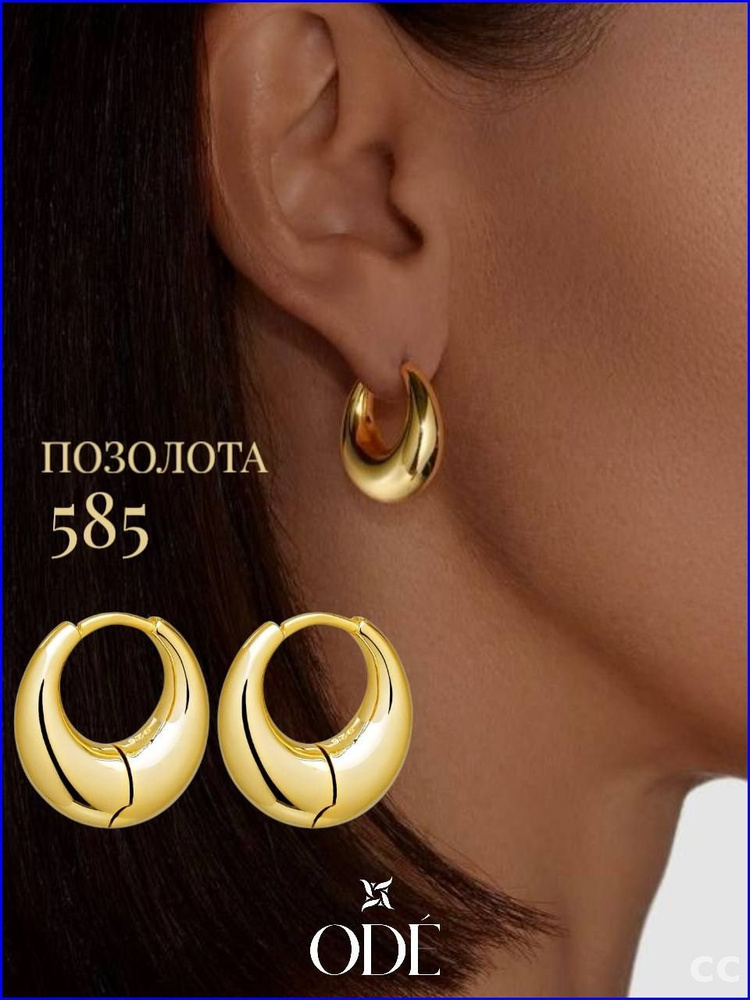 Серьги кольца #1