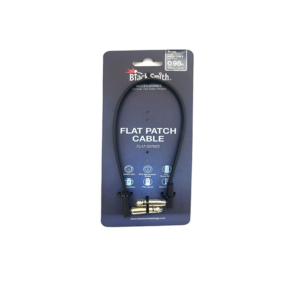 Патч кабель BlackSmith Flat Patch Cable 0.98ft FPC-30, 30см #1