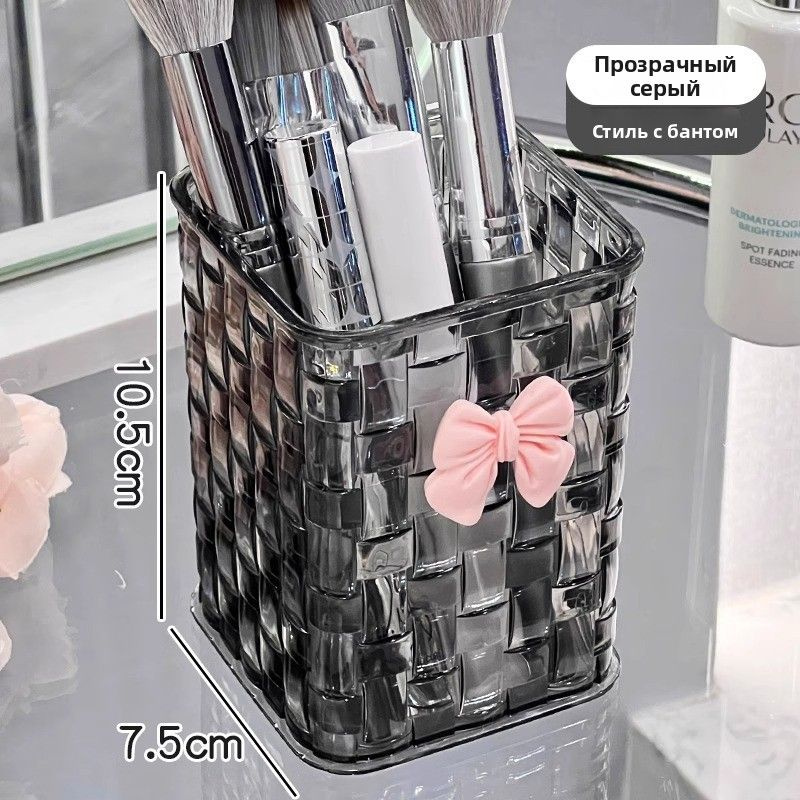 Кофр для хранения вещей 7.5x7.5x10.5 см с крышкой черно-серый #1