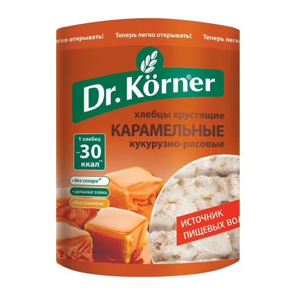 Хлебцы Кукурузно-рисовые Карамельные без глютена Dr.Korner 90г #1