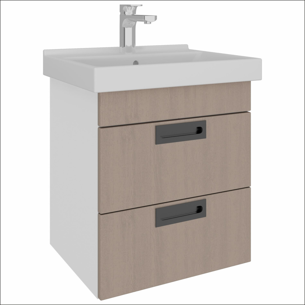 AVK Furniture Тумба под раковину навесная, Сара, 2 Ящика, 50х40х52 см #1