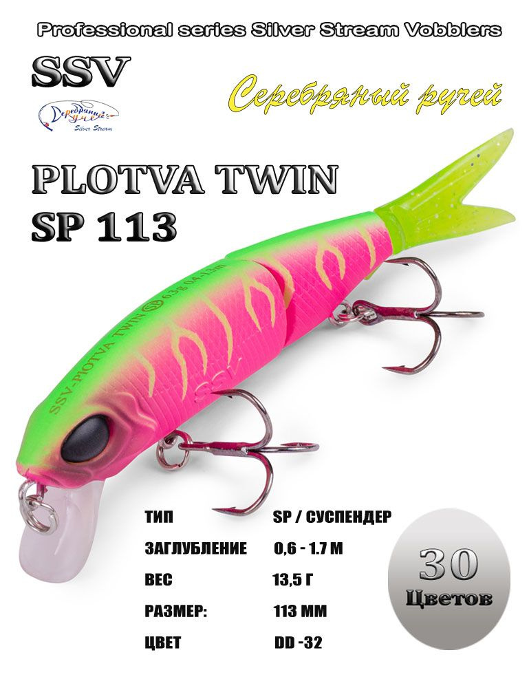 Воблер PLOTVA TWIN SP 113 #1