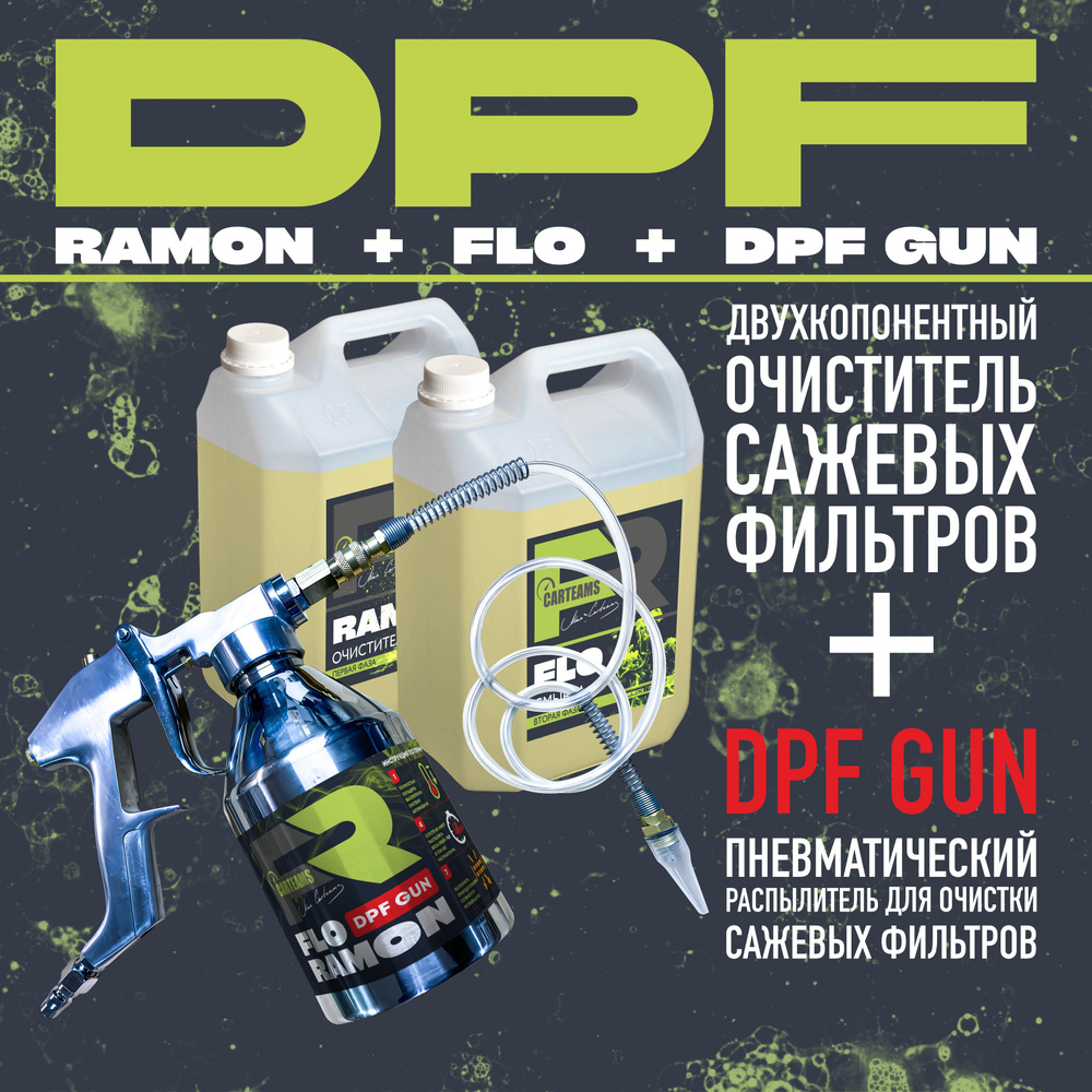 FLUX TERMIT FloRamon 10л очиститель сажевого фильтра двухкомпонентный + DPF-GUN распылитель #1