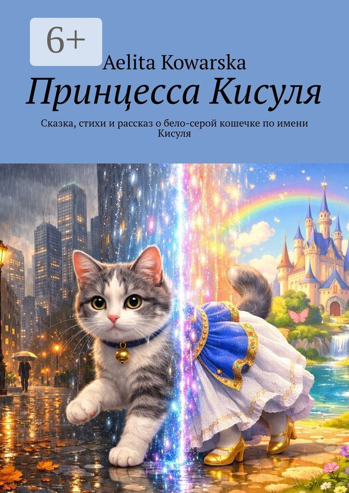 Принцесса Кисуля. Сказка, стихи и рассказ о бело-серой кошечке по имени Кисуля | Kowarska Aelita #1