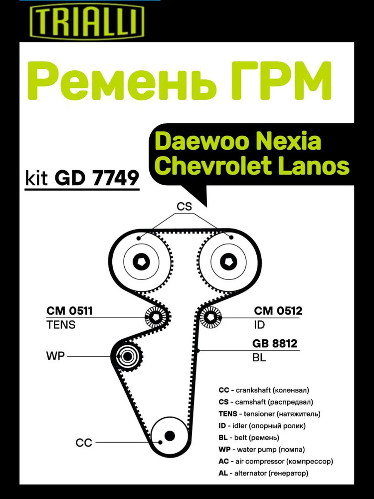 Ремень ГРМ Daewoo #1