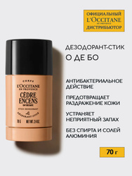 L'Occitane EAV DES BAVX, Дезодорант-стик мужской твердый О де Бо, 75 г Выбор покупателей
