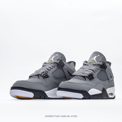 All grey jordan 4s best sale