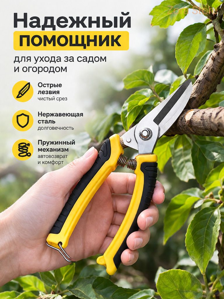 Садовые ножницы для обрезки ветвей из нержавеющей стали