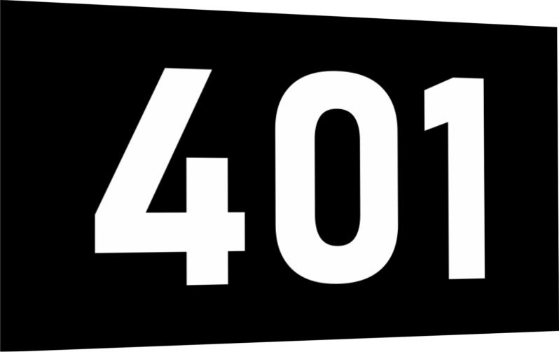 Табличка-номер 401 цвет бело-черный, размер 7х4 см, ПолиЦентр