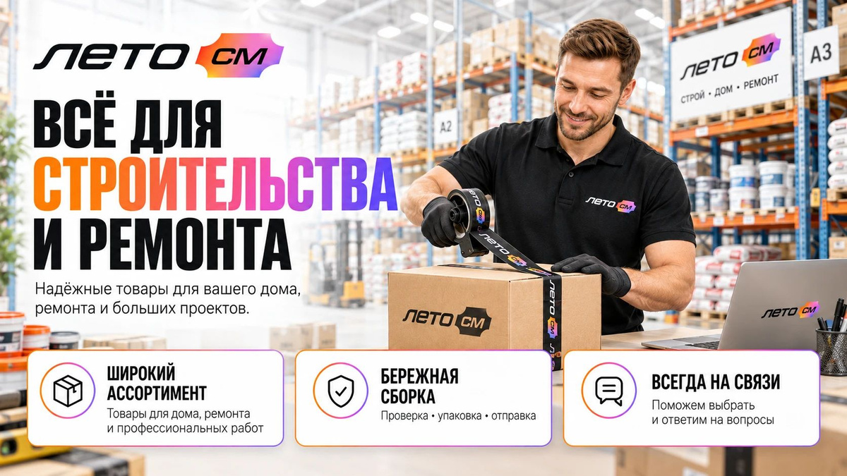 ЛЕТО СМ — всё для строительства и ремонта