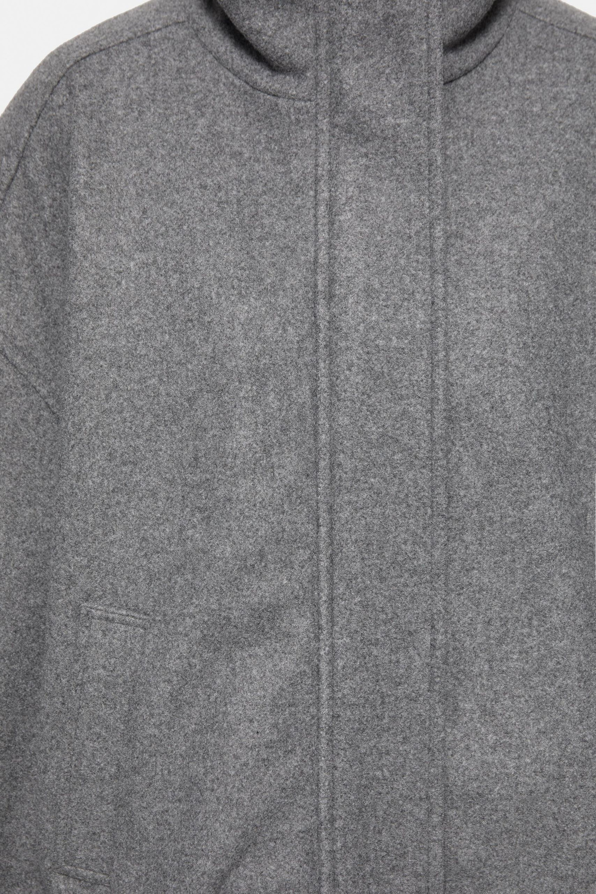 Pull & Bear Бомбер с воротником-стойкой 7720/308 (серый вереск)