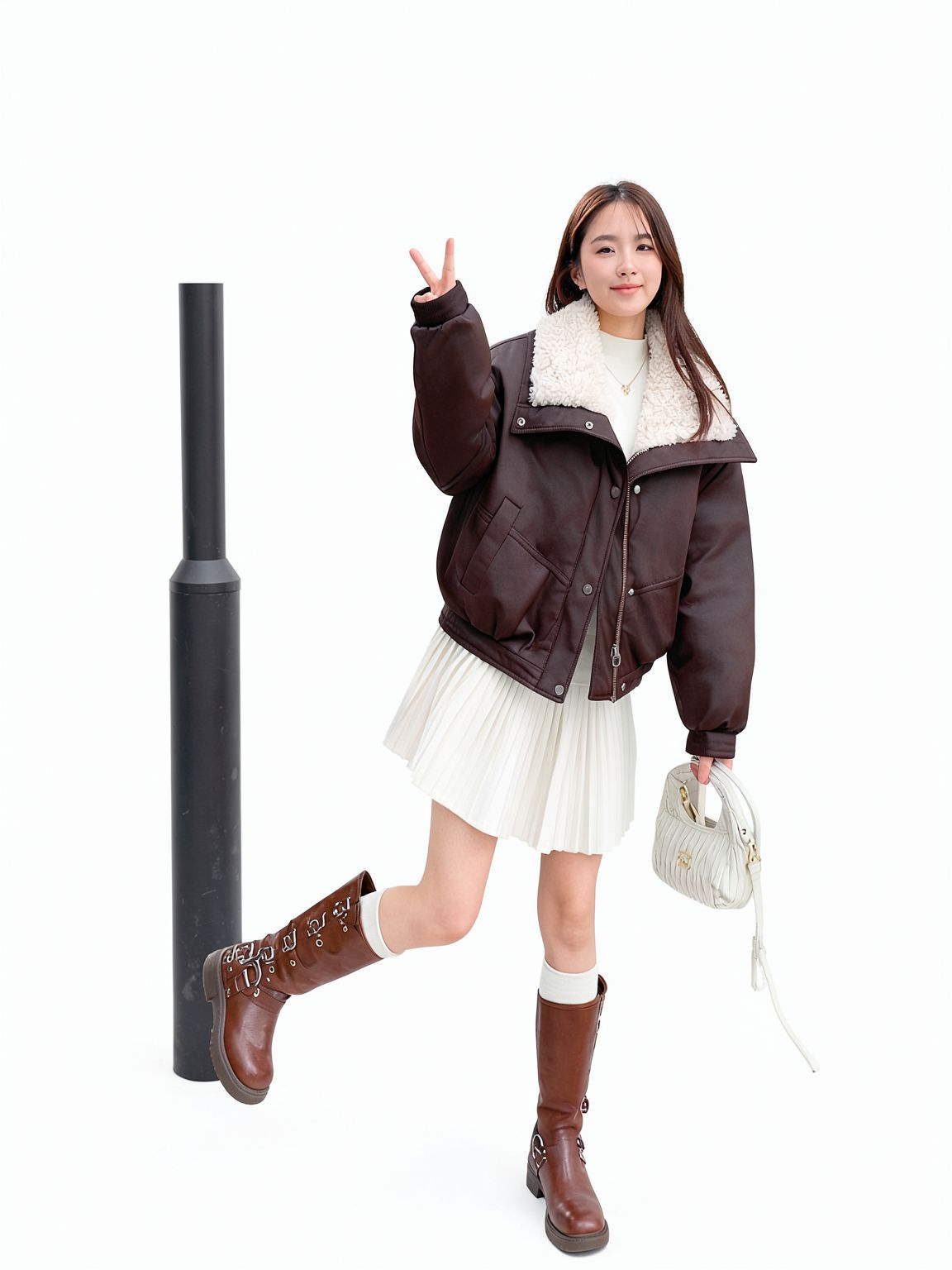 Посадка куртки по фигуре, вид сбоку