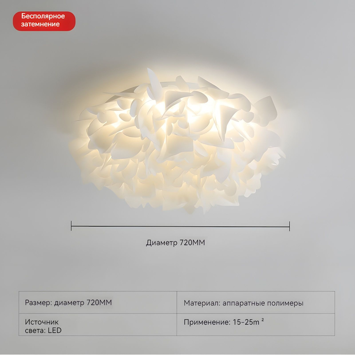 Потолочный светильник, LED, 96 Вт купить на OZON по низкой цене ...
