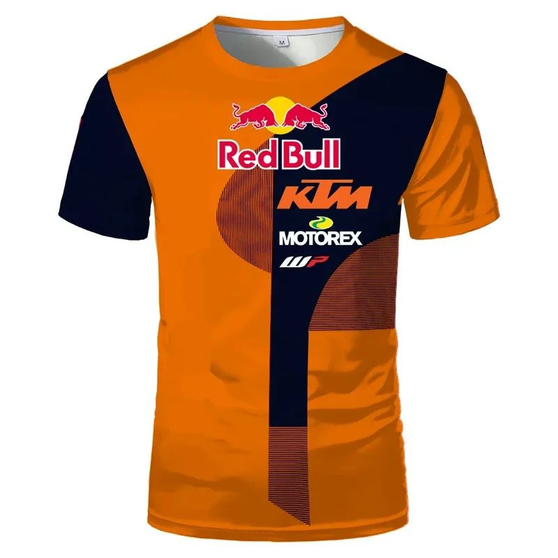 Футболка Мужской Red Bull светло-коричневый, размер 46 Полоска ...