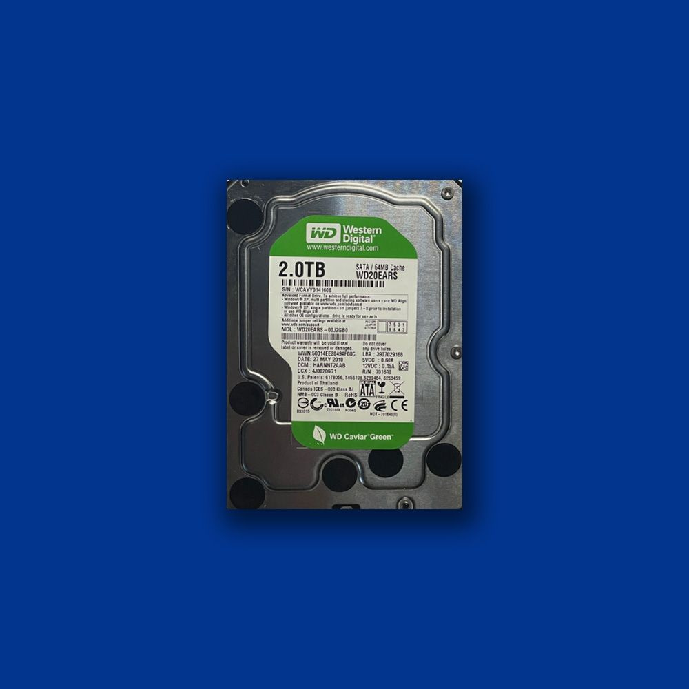 Western Digital 2 ТБ Внутренний жесткий диск WD20EARS (WD20EARS