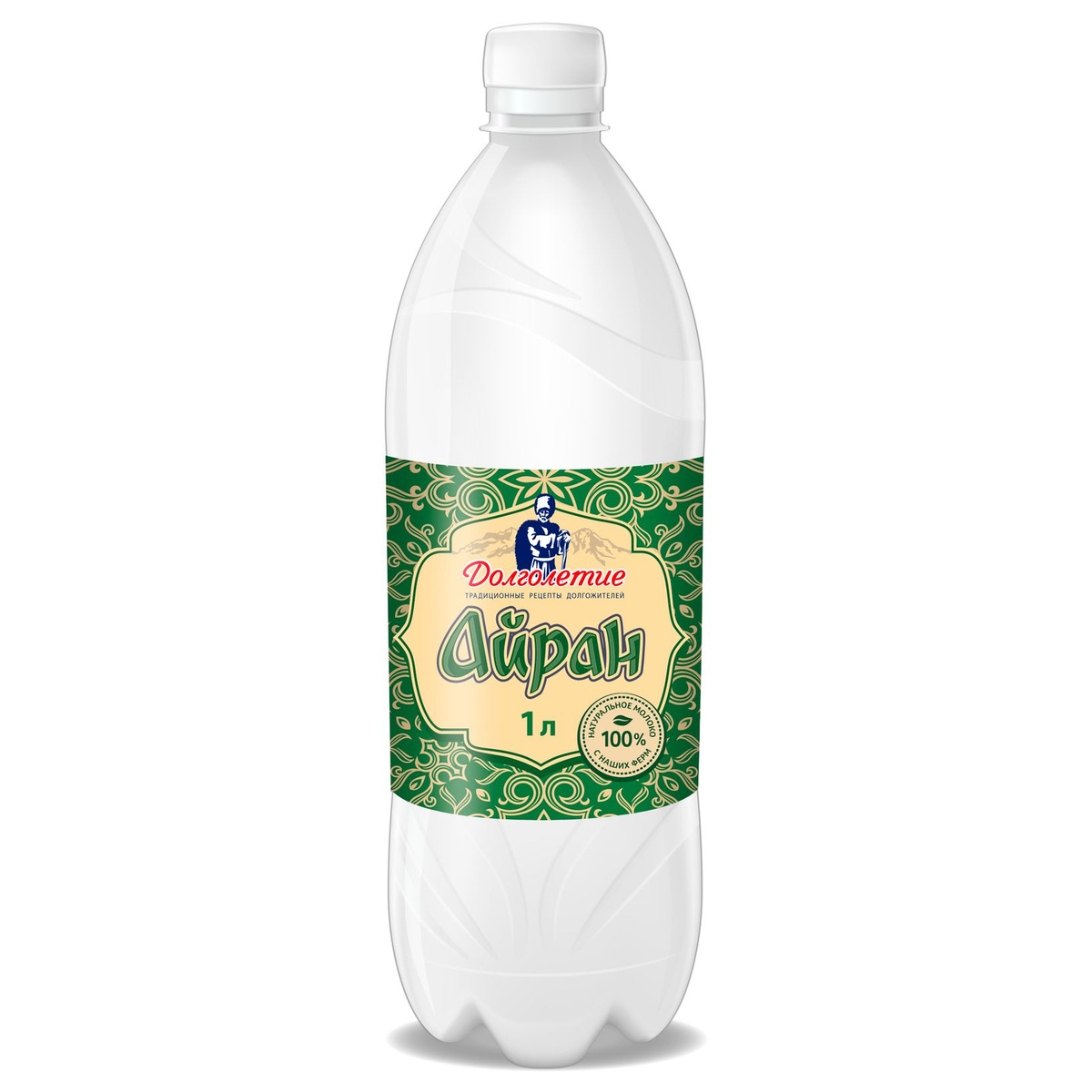 Айран Долголетие 0,1% БЗМЖ 1 л