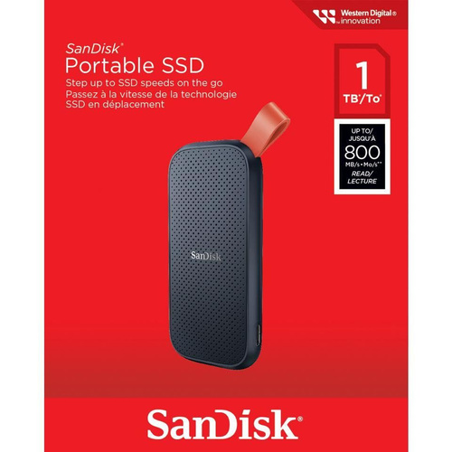 Внешний диск SanDisk Portable SSD 1TB USB 3.2 Gen 2 (SDSSDE30-1T00