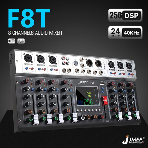JMEP F8T 8-канальный 256DSP миксер живой сцены универсальный с