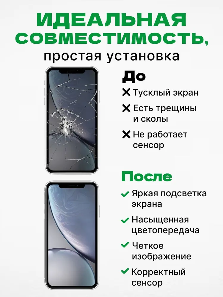 Дисплей для iPhone XR, матрица HD+, вариант, фото 2
