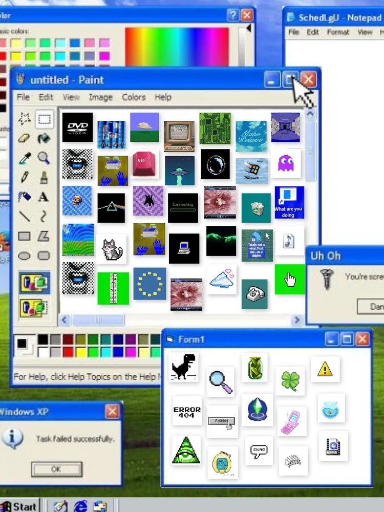 Набор микро стикеров Web98/PixelArt, 44 наклейки, вариант, фото 3