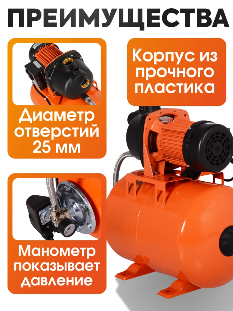 Насосная станция для воды АСВ-1500/24 Вихрь, вариант, фото 3