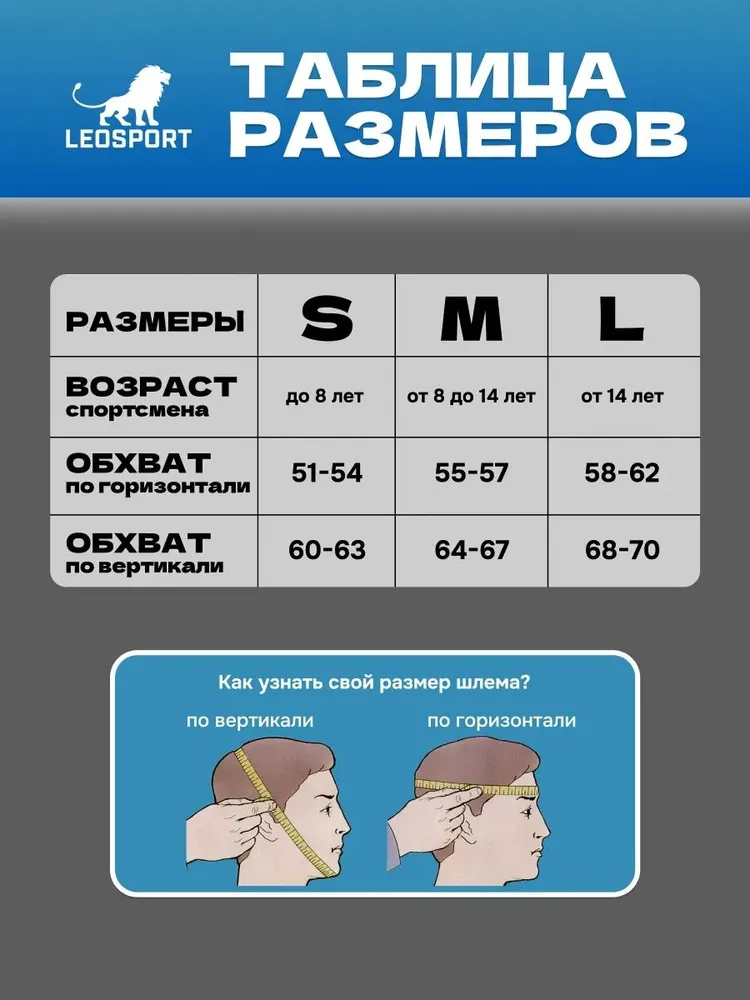Шлем для каратэ. (M) LEOSPORT. Ичигеки. Пришивная стальная маска. Атлант-2, вариант, фото 2
